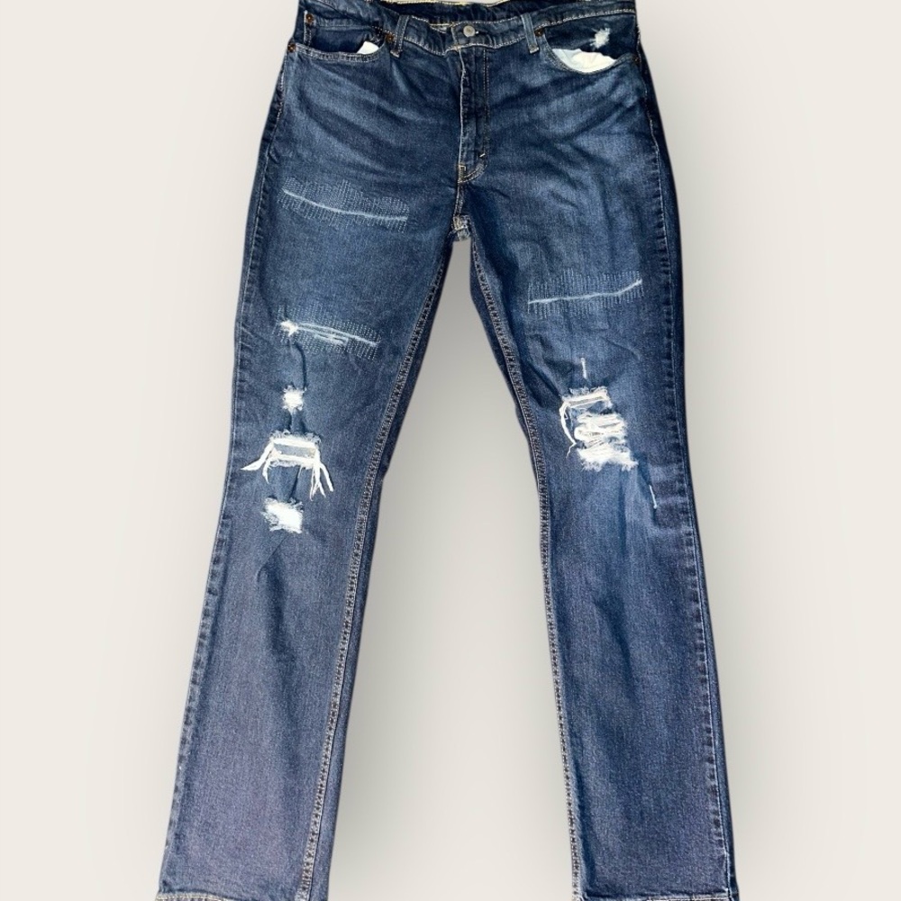 Levi Strauss Signature Gold Slim Fit Distressed Jeans – Size 38x34